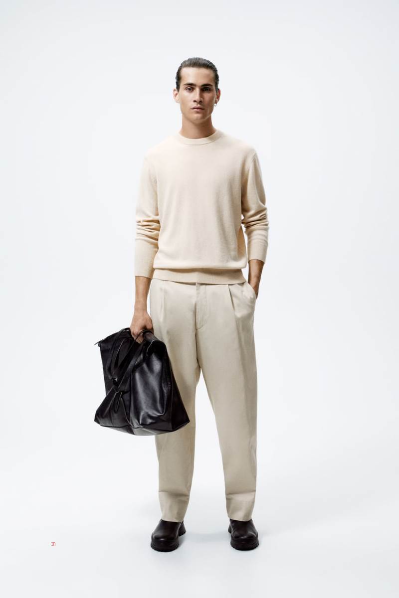 ZARA 100% CASHMERE Tröjor Herr Bruna | DBAPS-0697