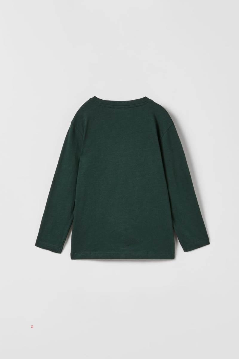 ZARA 3-PACK OF PLAINS T-shirt Pojke Gröna | GKTUM-2031
