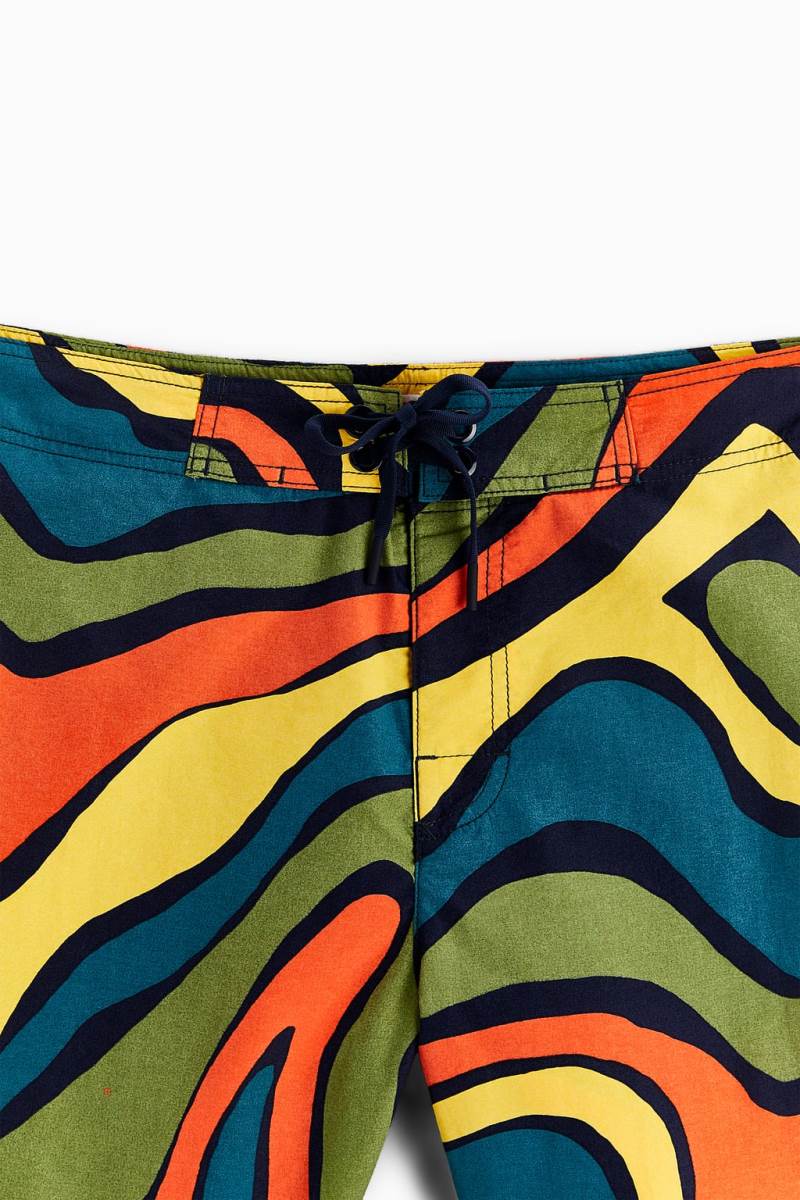 ZARA ABSTRACT PRINT SWIMMING TRUNKS Badkläder Herr Bruna | RINBE-1763