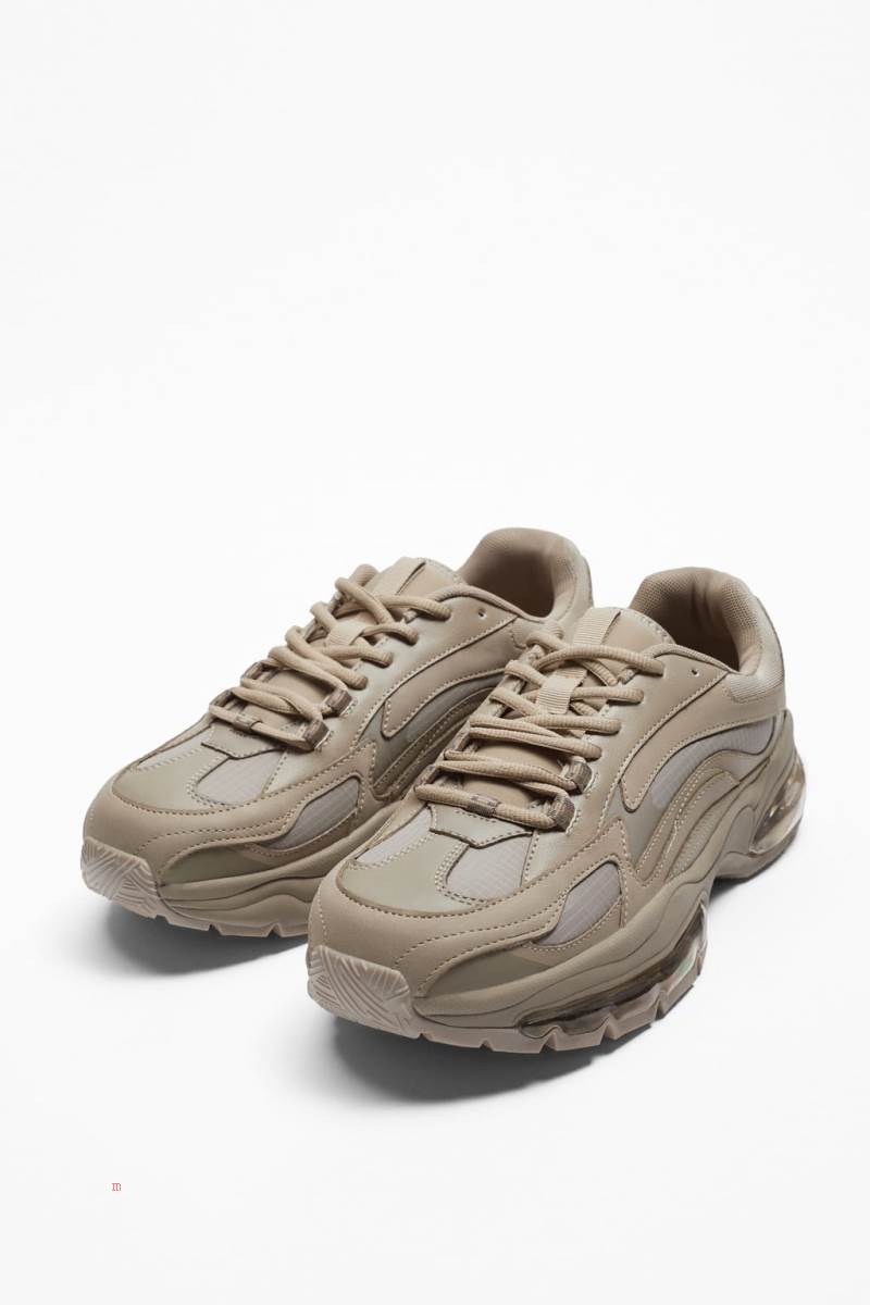 ZARA AIR CUSHION RUNNING Träningsskor Herr Vita | INKDG-2587