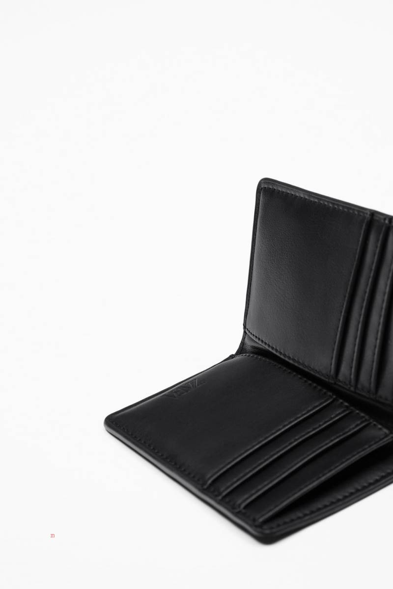 ZARA ANIMAL PRINT CARD HOLDER Plånbok Herr Svarta | FATQX-2359
