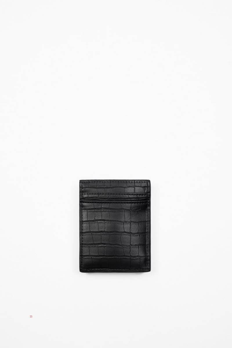 ZARA ANIMAL PRINT CARD HOLDER Plånbok Herr Svarta | GOFYT-0295
