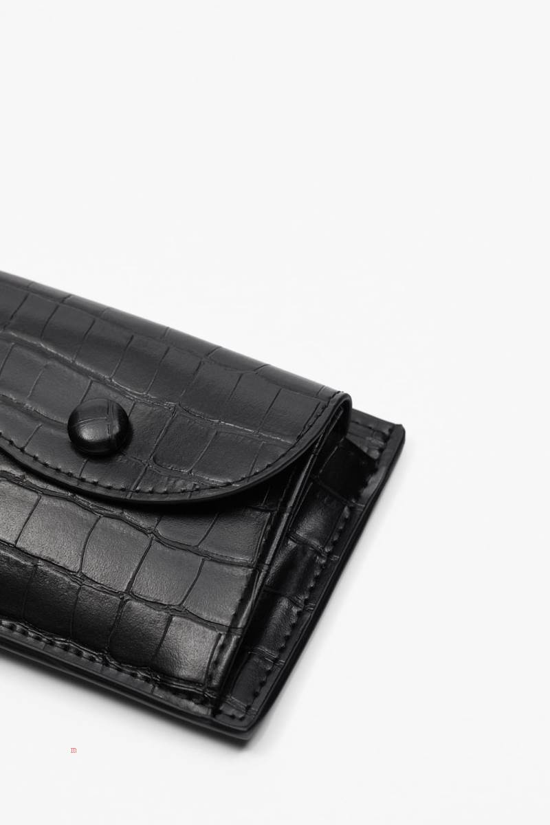 ZARA ANIMAL PRINT CARD HOLDER Plånbok Herr Svarta | GOFYT-0295