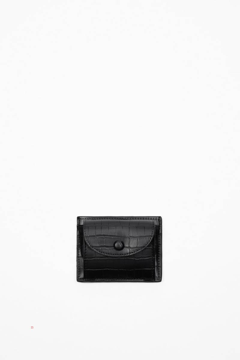 ZARA ANIMAL PRINT CARD HOLDER Plånbok Herr Svarta | GOFYT-0295