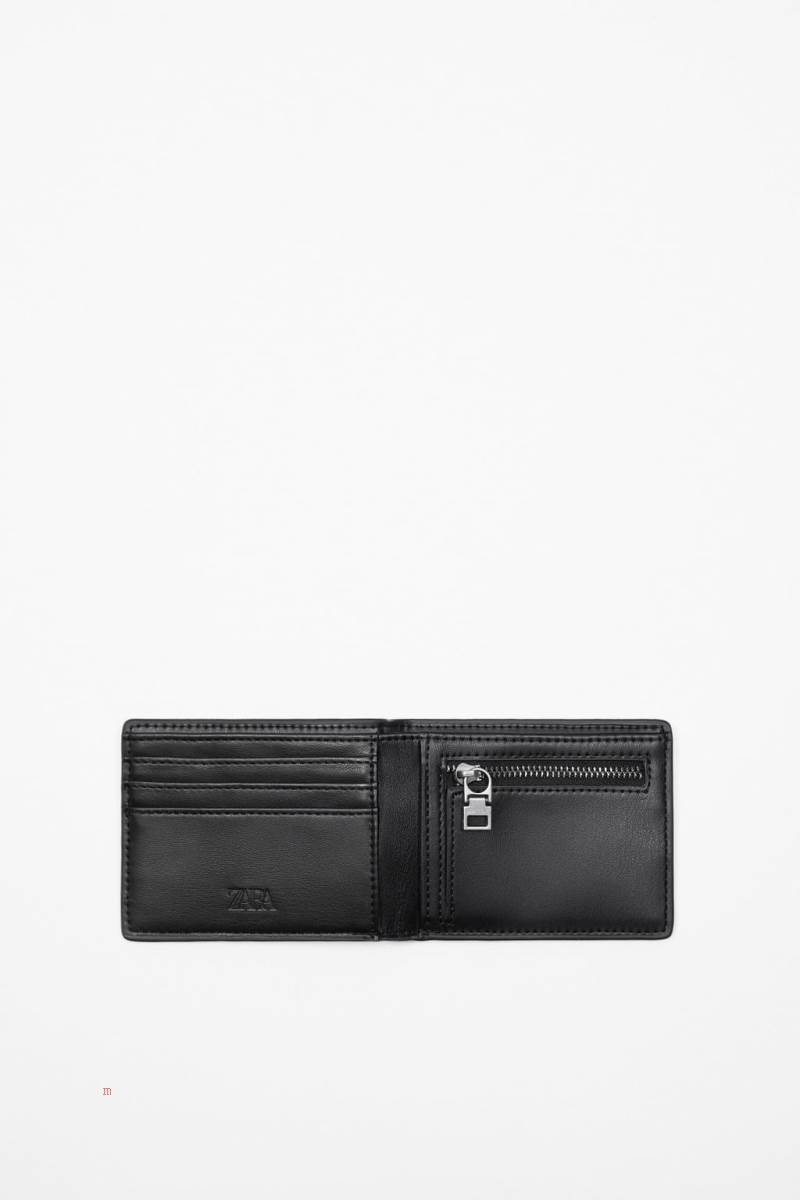 ZARA ANIMAL PRINT Plånbok Herr Svarta | EBLDV-7946