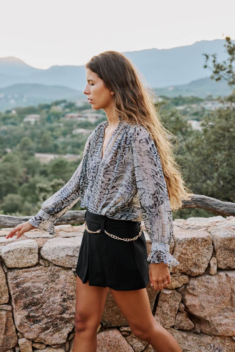 ZARA ANIMAL PRINT Skjorta Dam Olika Färger Röda | WOXSR-0578