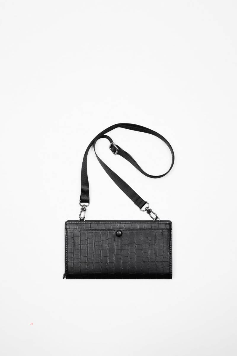 ZARA ANIMAL PRINT XL Plånbok Herr Svarta | PDAVI-3465