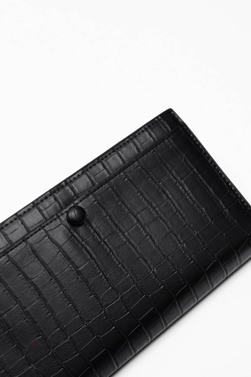 ZARA ANIMAL PRINT XL Plånbok Herr Svarta | PDAVI-3465
