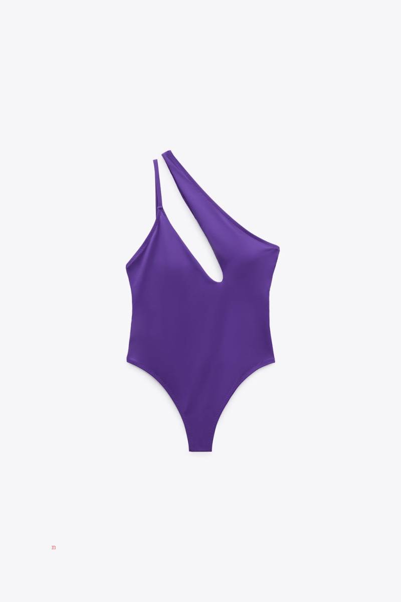 ZARA ASYMMETRIC Baddräkter Dam Lila | REGPS-0895