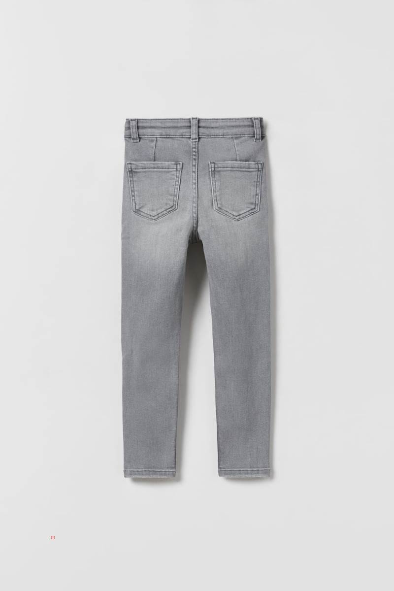 ZARA AUTHENTIC WASH GREY JEGGINGS Jeans Tjej Grå | CYVXS-7182