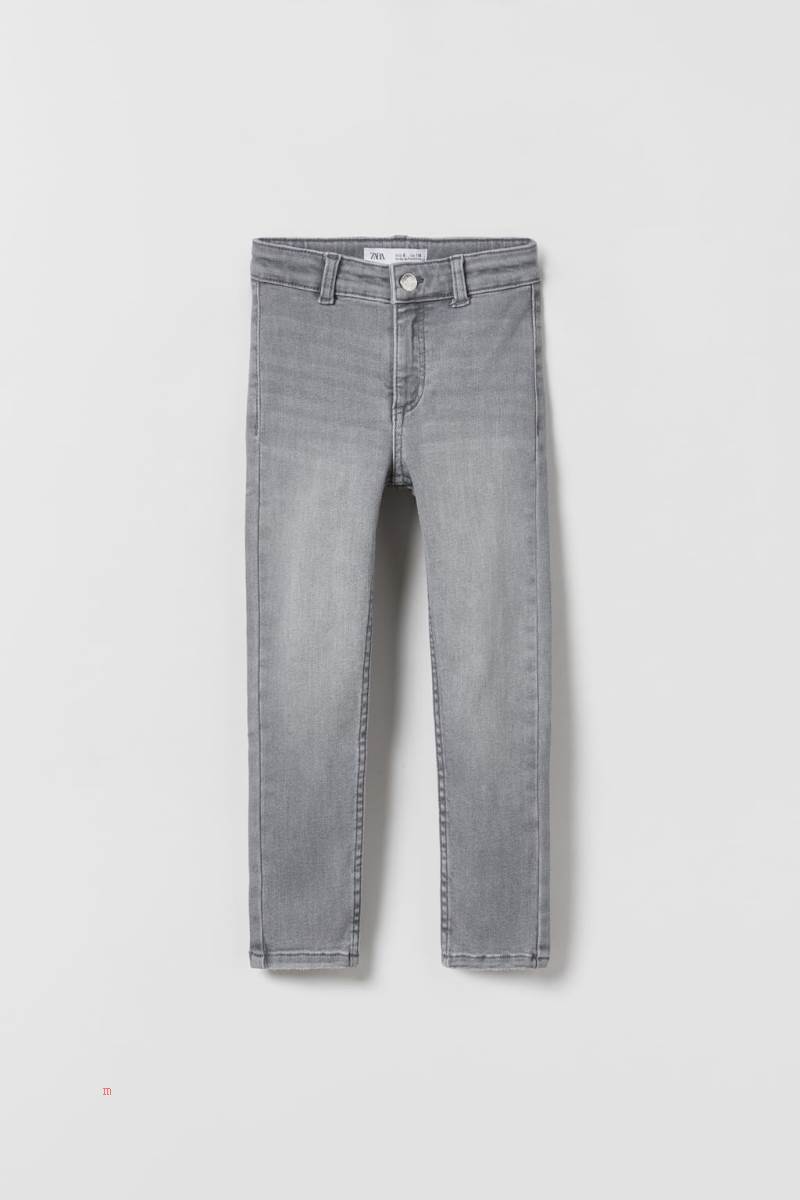 ZARA AUTHENTIC WASH GREY JEGGINGS Jeans Tjej Grå | CYVXS-7182