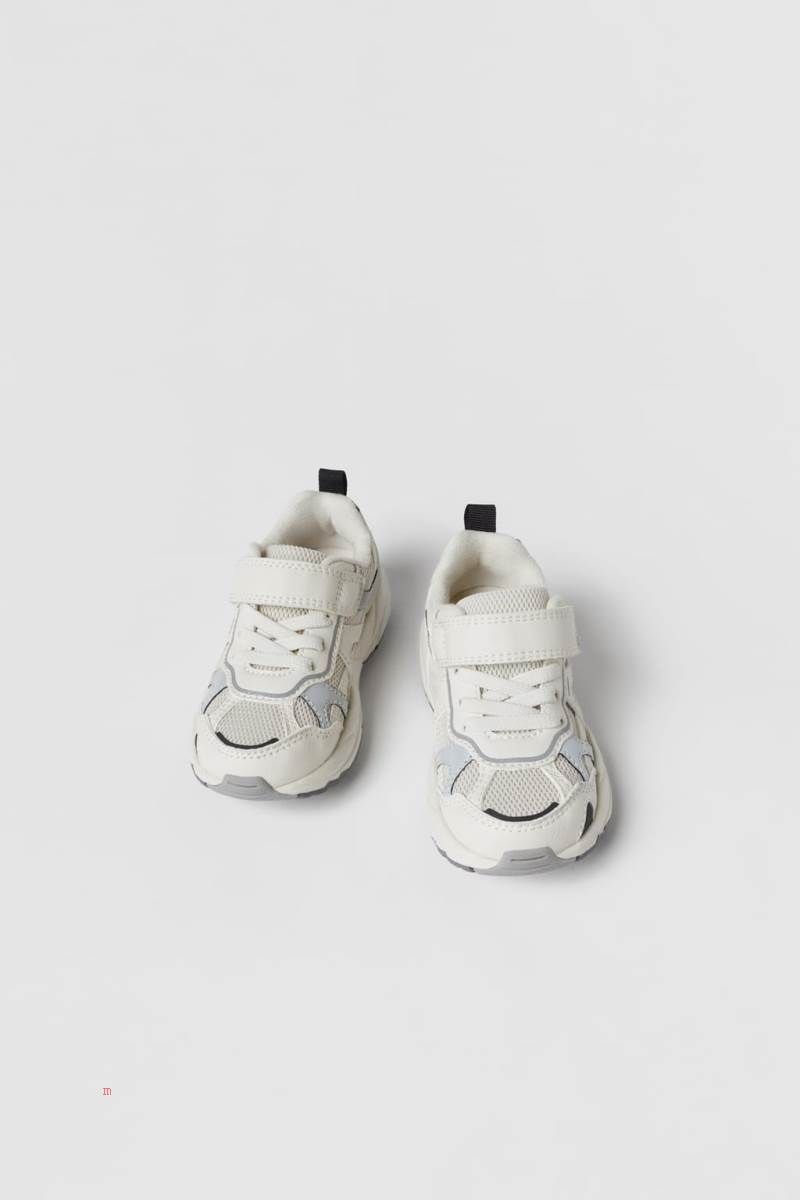 ZARA BABY/ MESH Sneakers Tjej Vita | XGSUM-1046