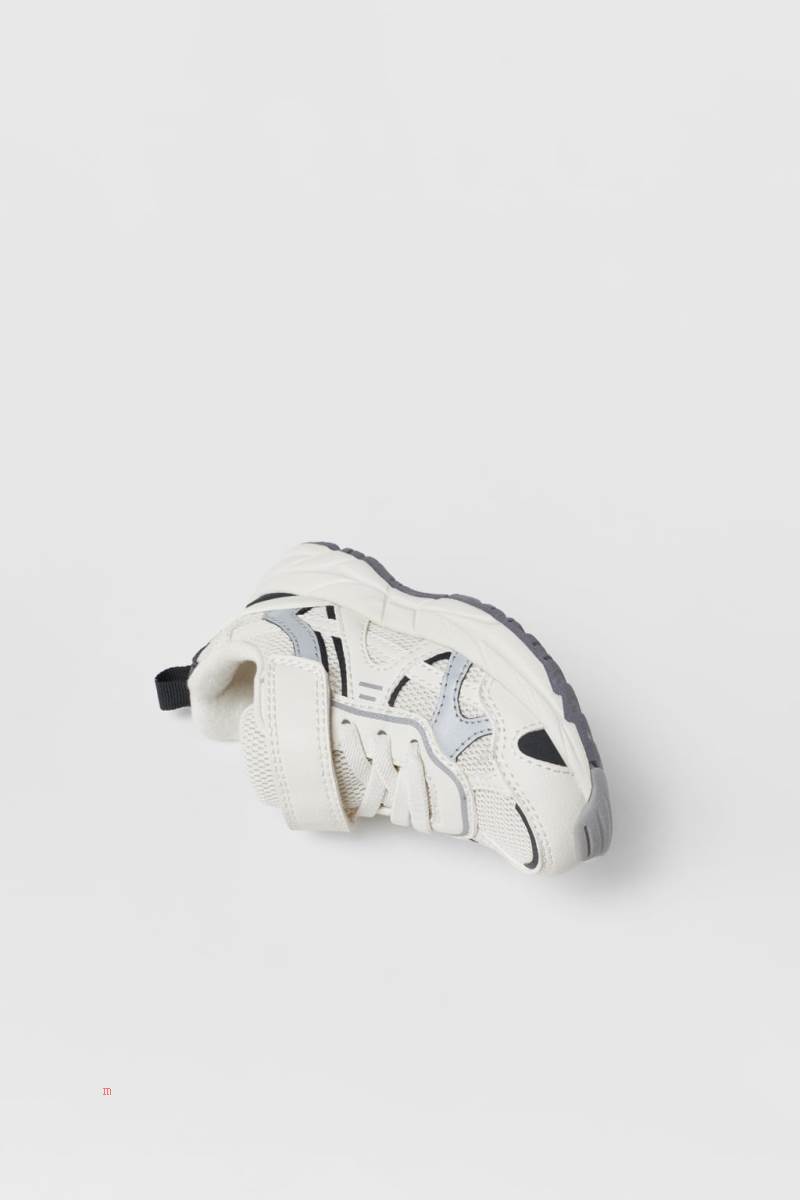 ZARA BABY/ MESH Sneakers Tjej Vita | XGSUM-1046