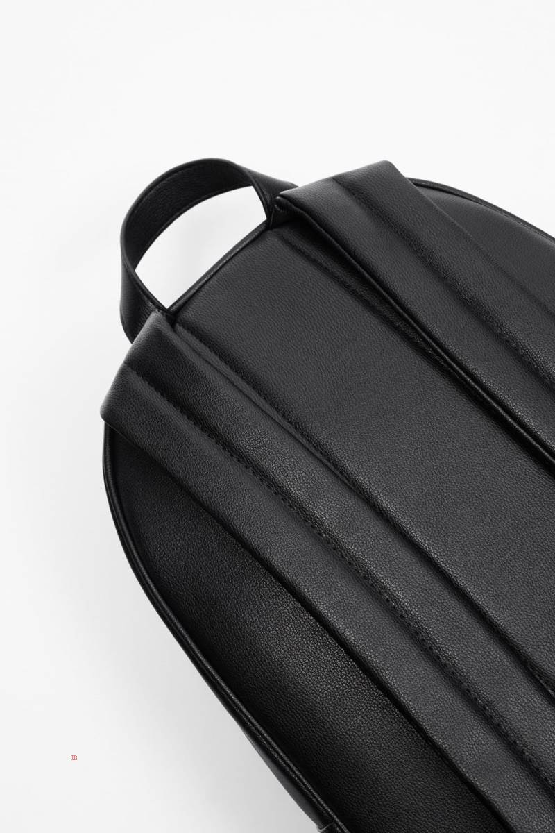 ZARA BACKPACK WITH FOLDOVER FLAP Ryggsäck Herr Svarta | CBOIZ-1325