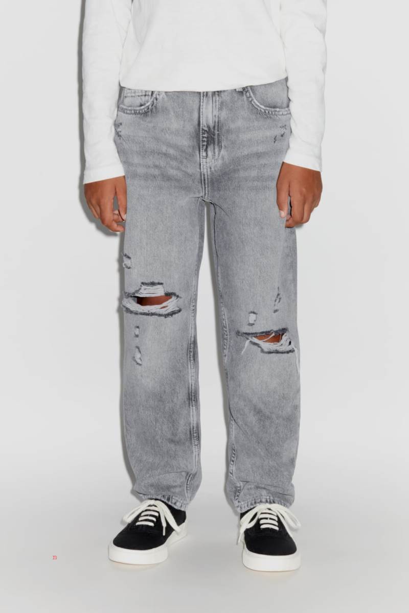 ZARA BAGGY FIT Jeans Pojke Grå | STKFM-3146