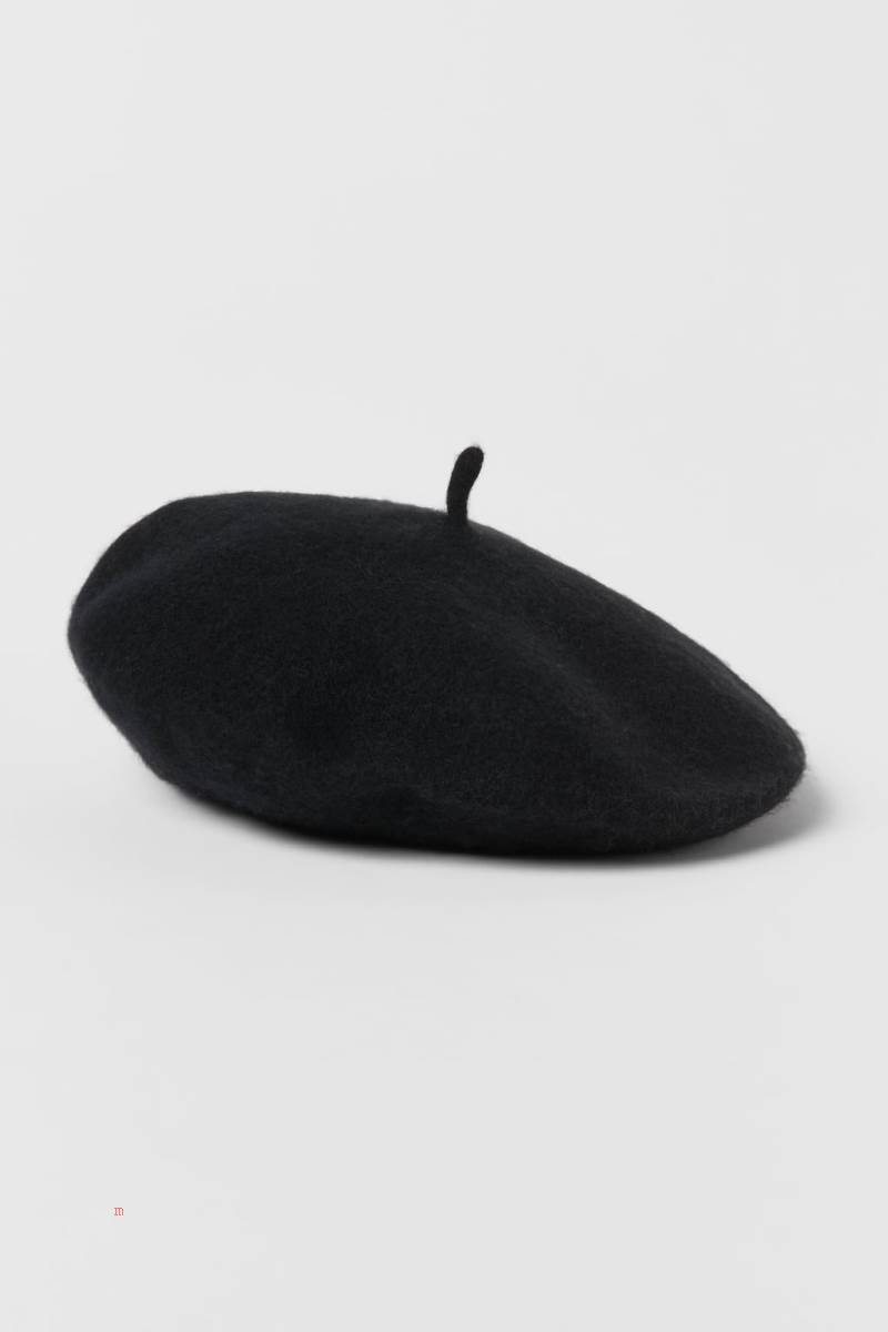 ZARA BASIC BERET Hatt Tjej Svarta | MYIOT-5489