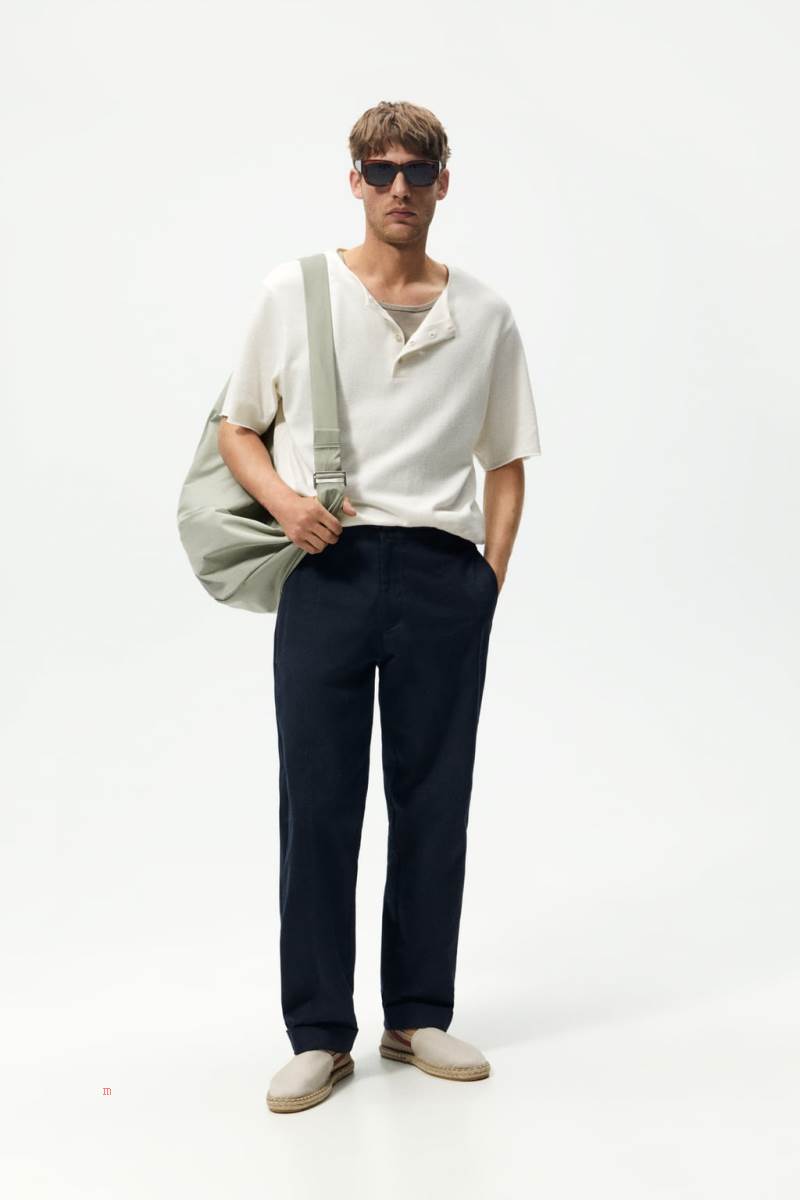 ZARA BASIC Espadrille Herr Beige | TOIKY-7480
