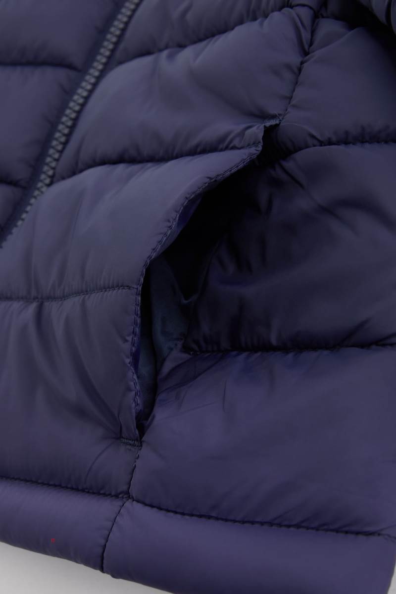 ZARA BASIC LIGHTWEIGHT HOODED Jacka Tjej Marinblå Blå | FMYKE-9047