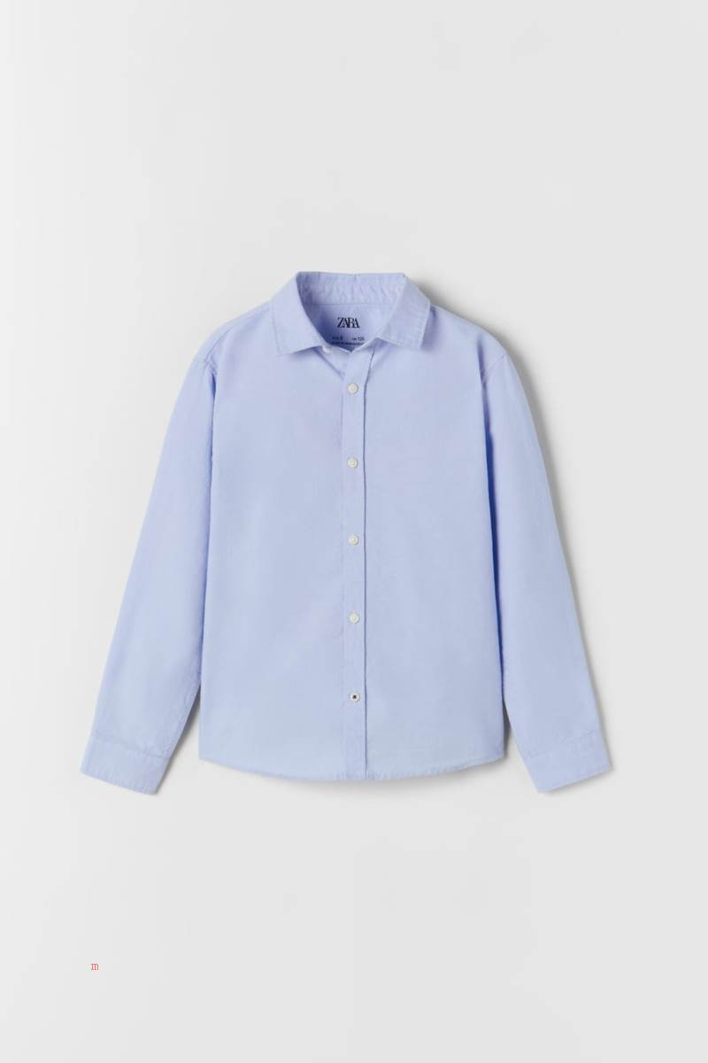 ZARA BASIC OXFORD Skjorta Pojke Blå | FDWNQ-1547