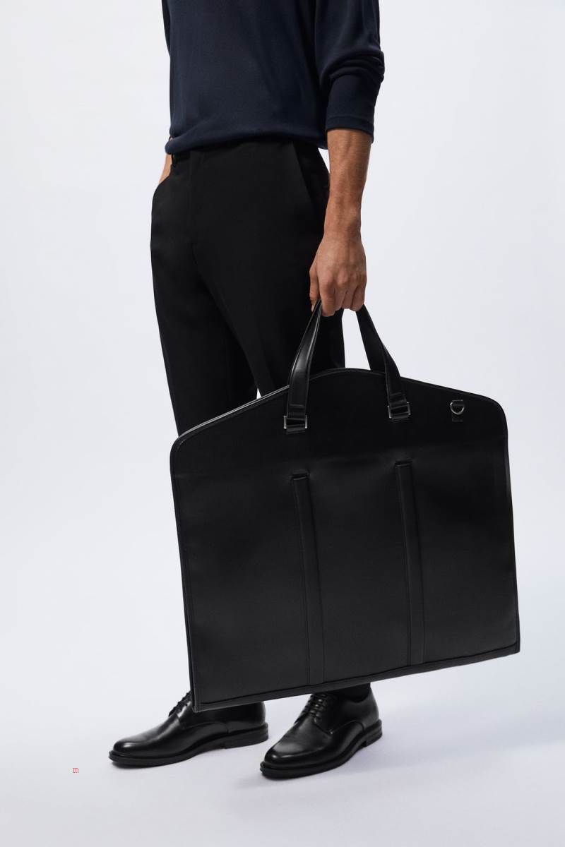 ZARA BASIC SUIT CARRIER Resväska Herr Svarta | DOKQU-8142