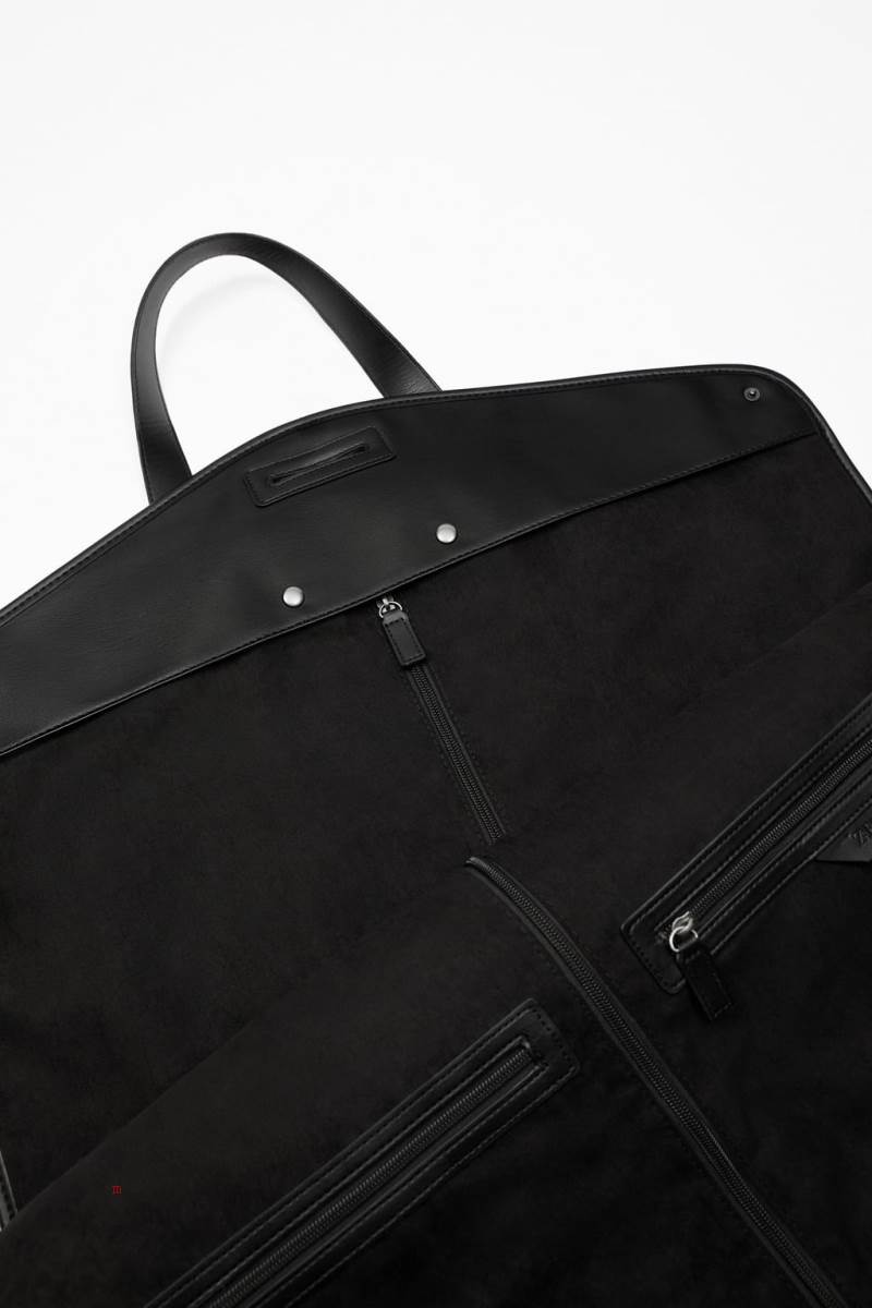 ZARA BASIC SUIT CARRIER Resväska Herr Svarta | DOKQU-8142