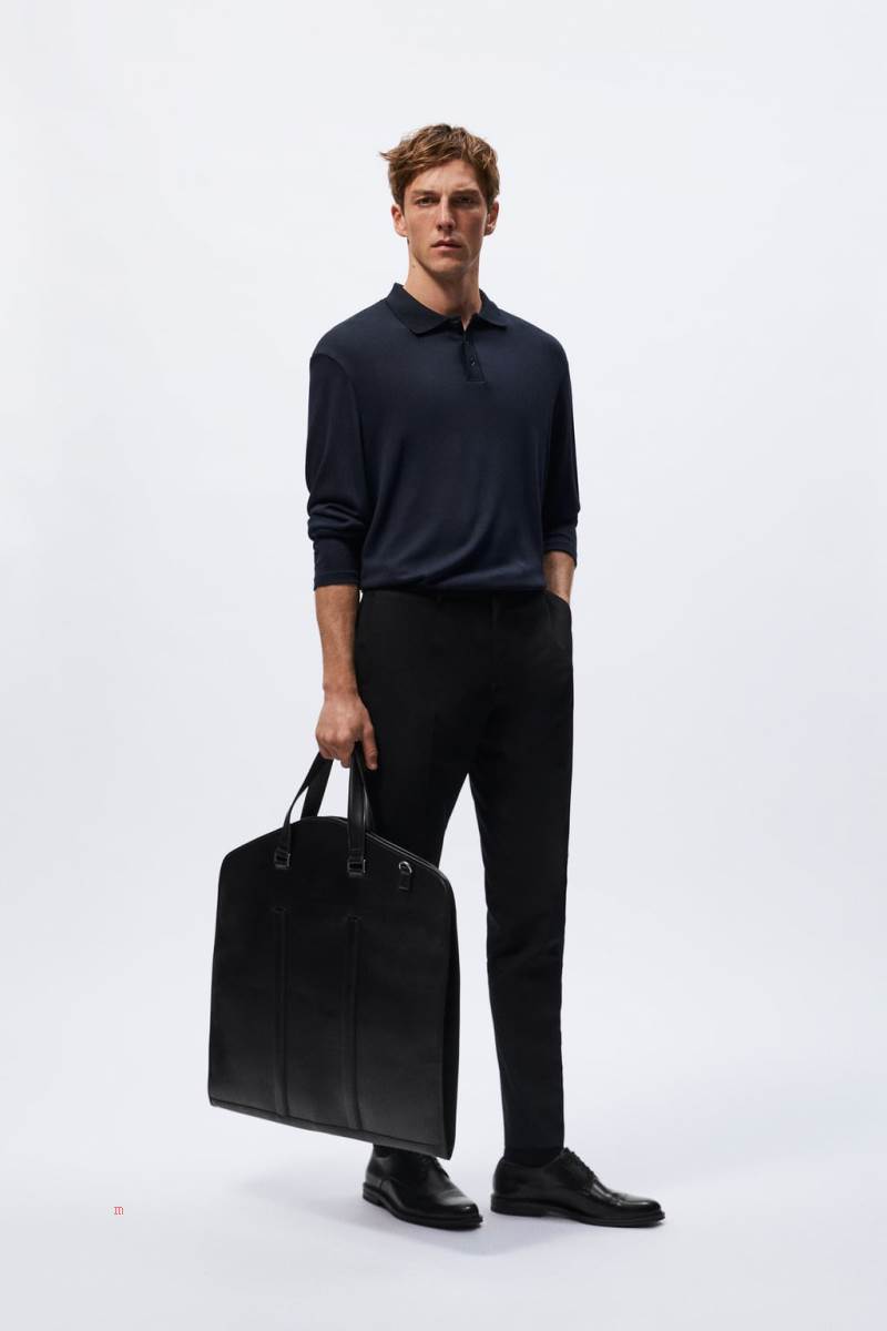 ZARA BASIC SUIT CARRIER Resväska Herr Svarta | DOKQU-8142