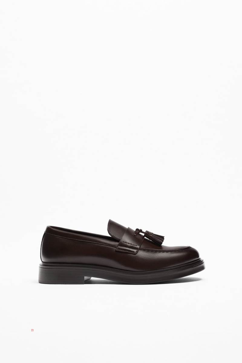 ZARA BASIC WITH TASSELS Loafers Herr Bruna | JRUFV-3297