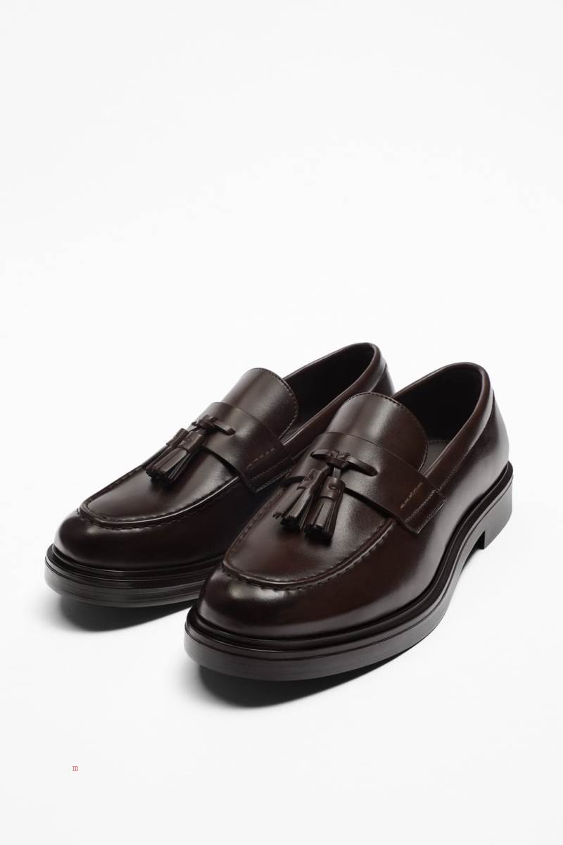ZARA BASIC WITH TASSELS Loafers Herr Bruna | JRUFV-3297