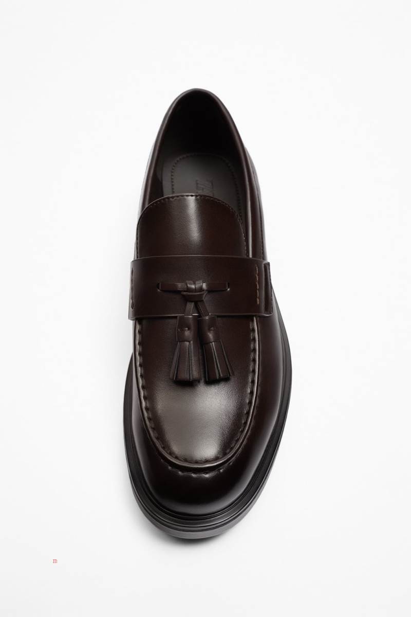 ZARA BASIC WITH TASSELS Loafers Herr Bruna | JRUFV-3297