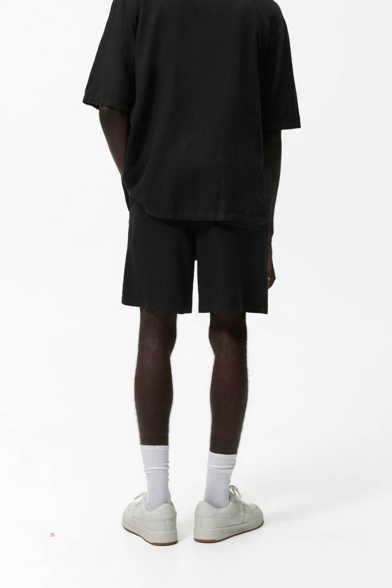 ZARA BERMUDA SET Shorts Herr Svarta | FXGDJ-8247