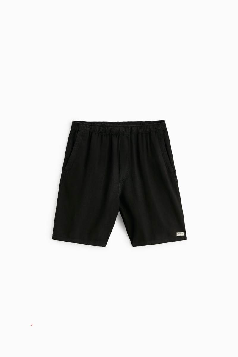 ZARA BERMUDA SET Shorts Herr Svarta | FXGDJ-8247