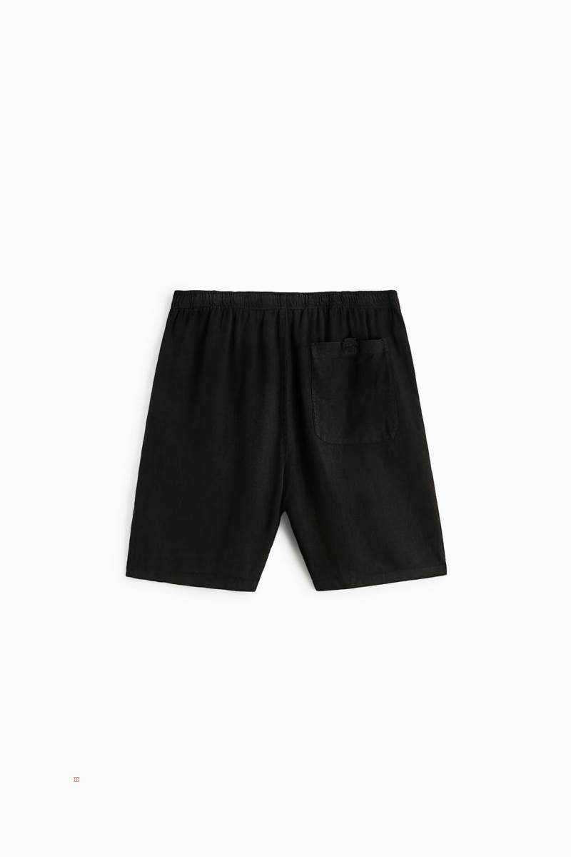 ZARA BERMUDA SET Shorts Herr Svarta | FXGDJ-8247