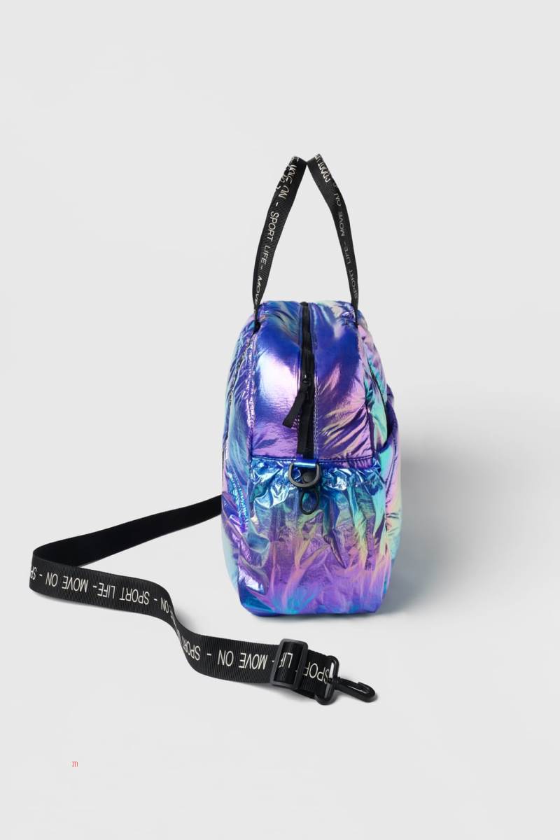 ZARA BOWLING BAG Handväska Tjej Olika Färger Röda | GKAQY-4269