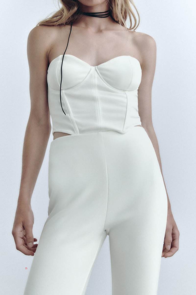 ZARA BUSTIER TOP WITH UNDERWIRES Crop Top Dam Vita | DFVWN-9502