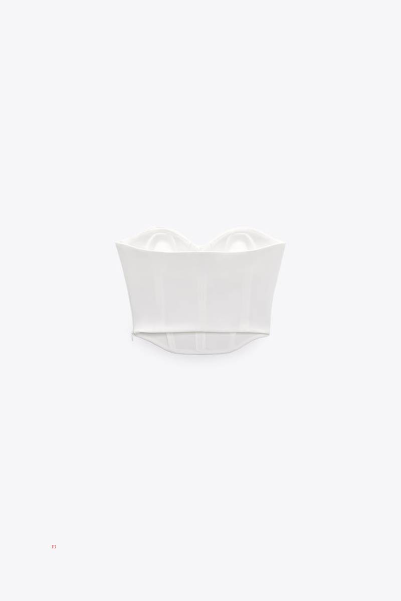 ZARA BUSTIER TOP WITH UNDERWIRES Crop Top Dam Vita | DFVWN-9502