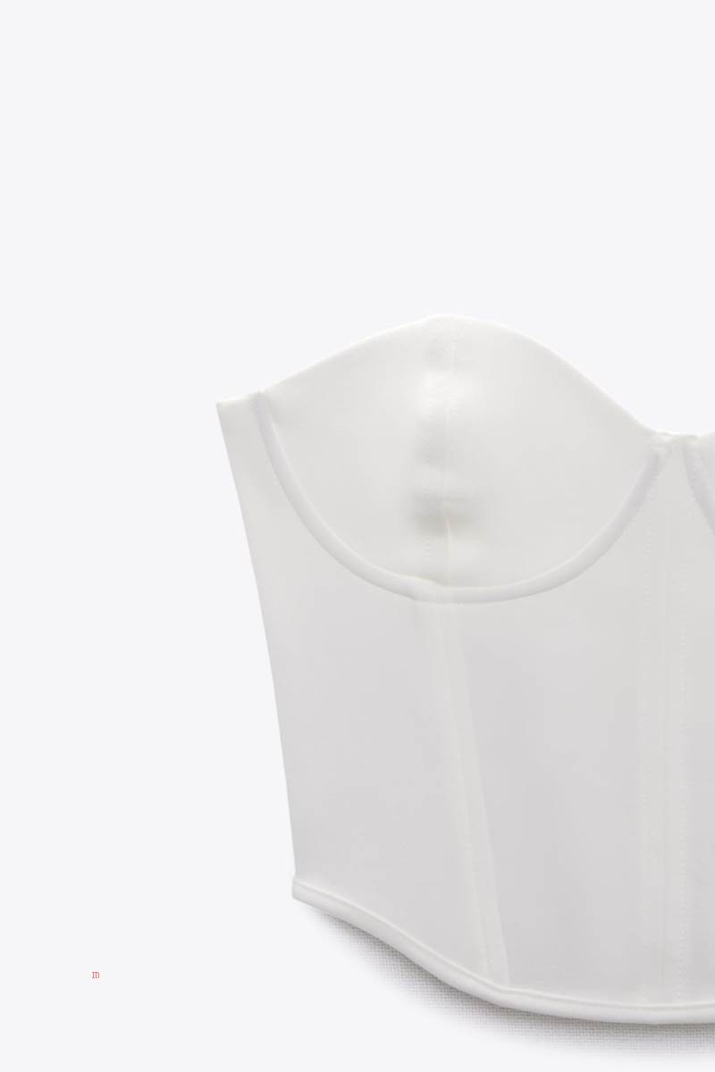 ZARA BUSTIER TOP WITH UNDERWIRES Crop Top Dam Vita | DFVWN-9502