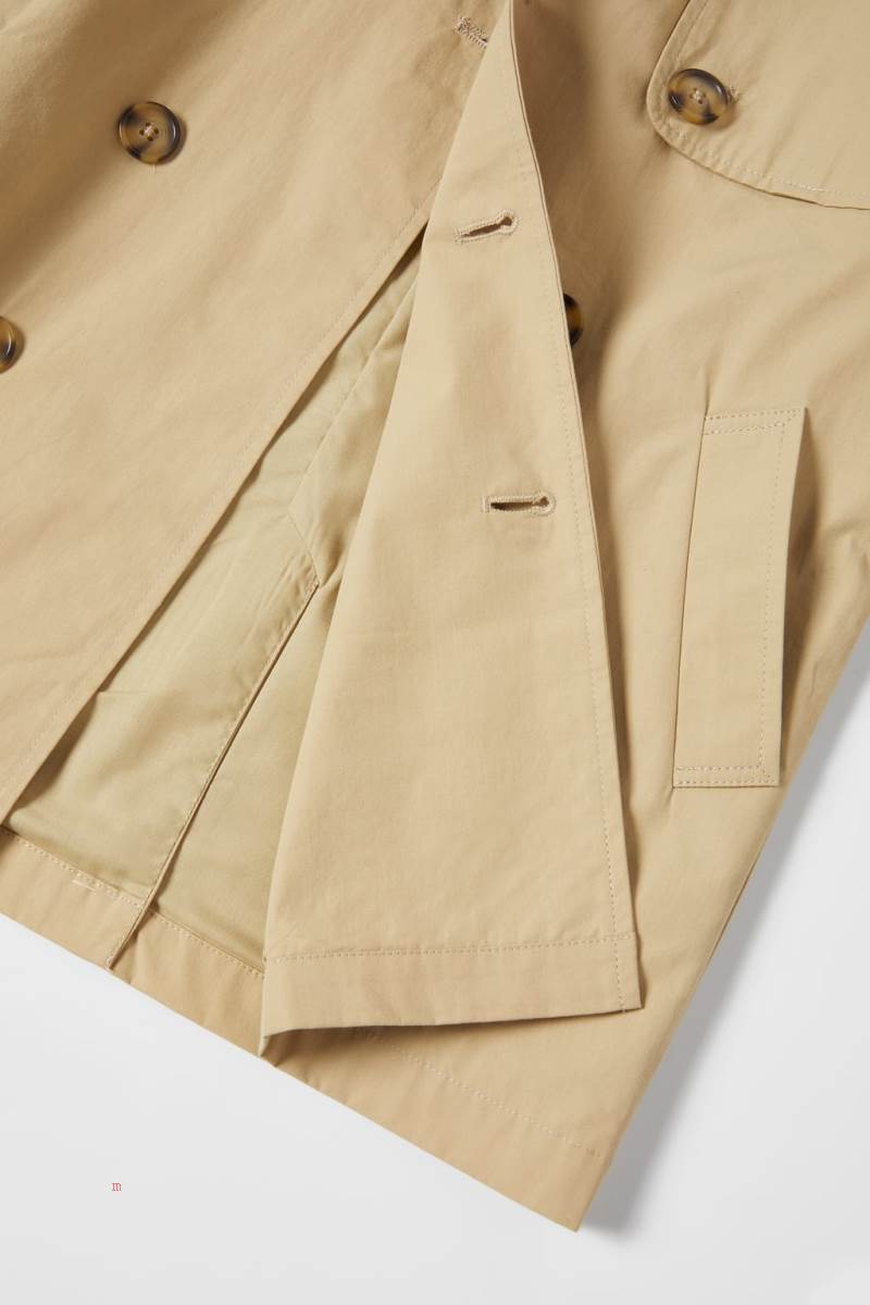 ZARA BUTTONED TRENCH Rockar Pojke Bruna | ECKQO-5724