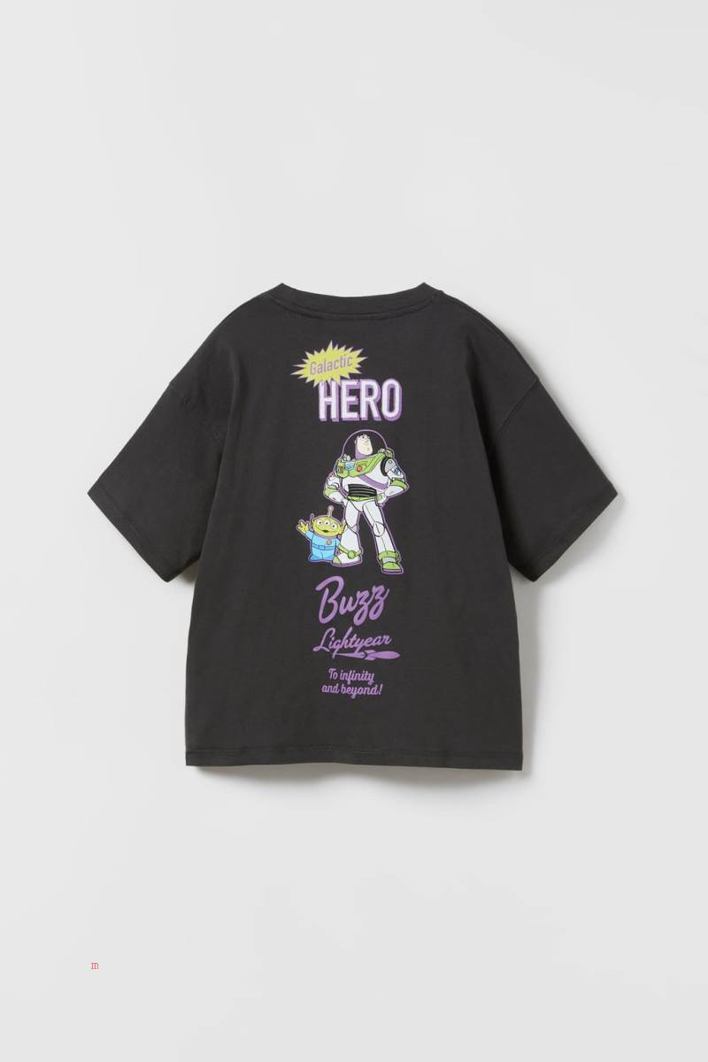 ZARA BUZZ LIGHTYEAR AND MARTIANS TOY STORY © DISNEY T-shirt Pojke Mörkgrå | HKGEL-9645