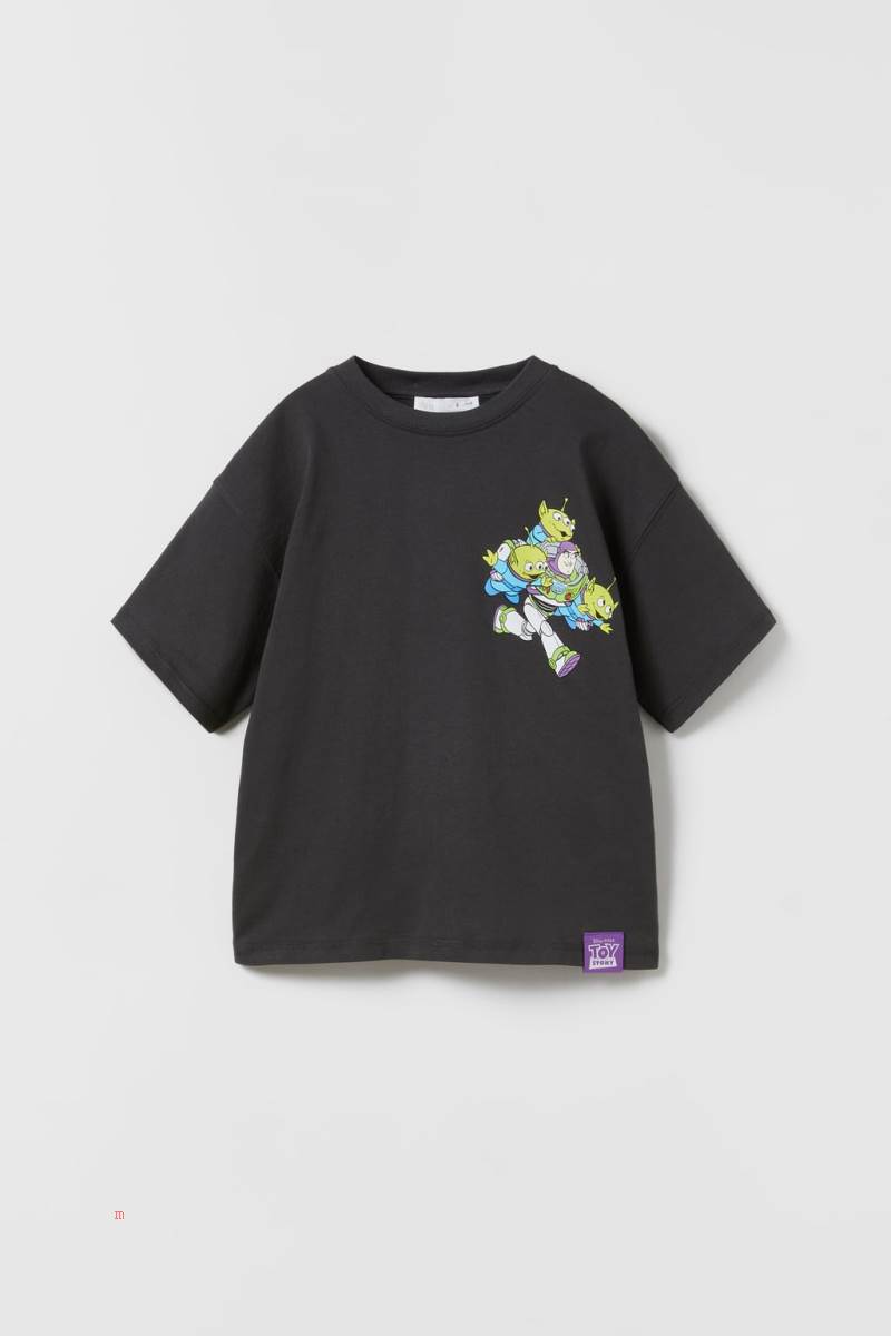 ZARA BUZZ LIGHTYEAR AND MARTIANS TOY STORY © DISNEY T-shirt Pojke Mörkgrå | HKGEL-9645