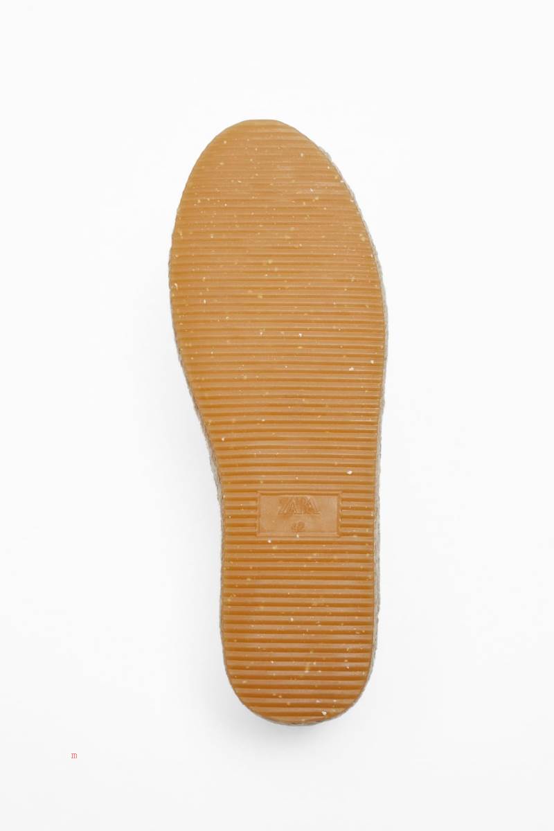 ZARA CANVAS Espadrille Herr Marinblå Blå | NSIHY-5087