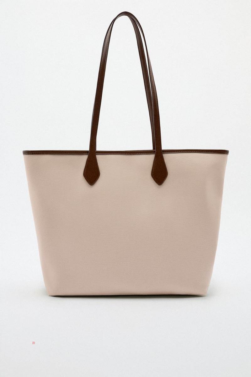 ZARA CANVAS Toteväska Dam Rosa | LHDRK-5317