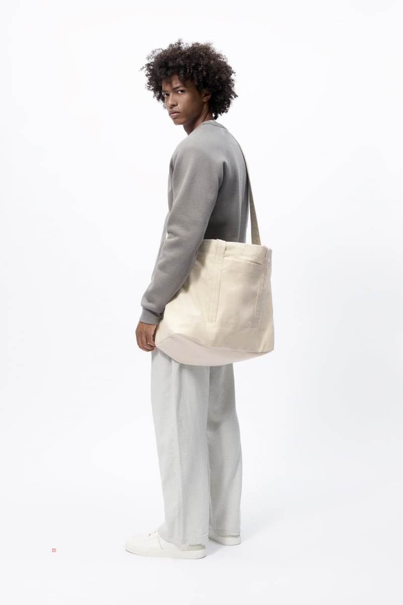 ZARA CANVAS Toteväska Herr Vita | WUEMA-1938