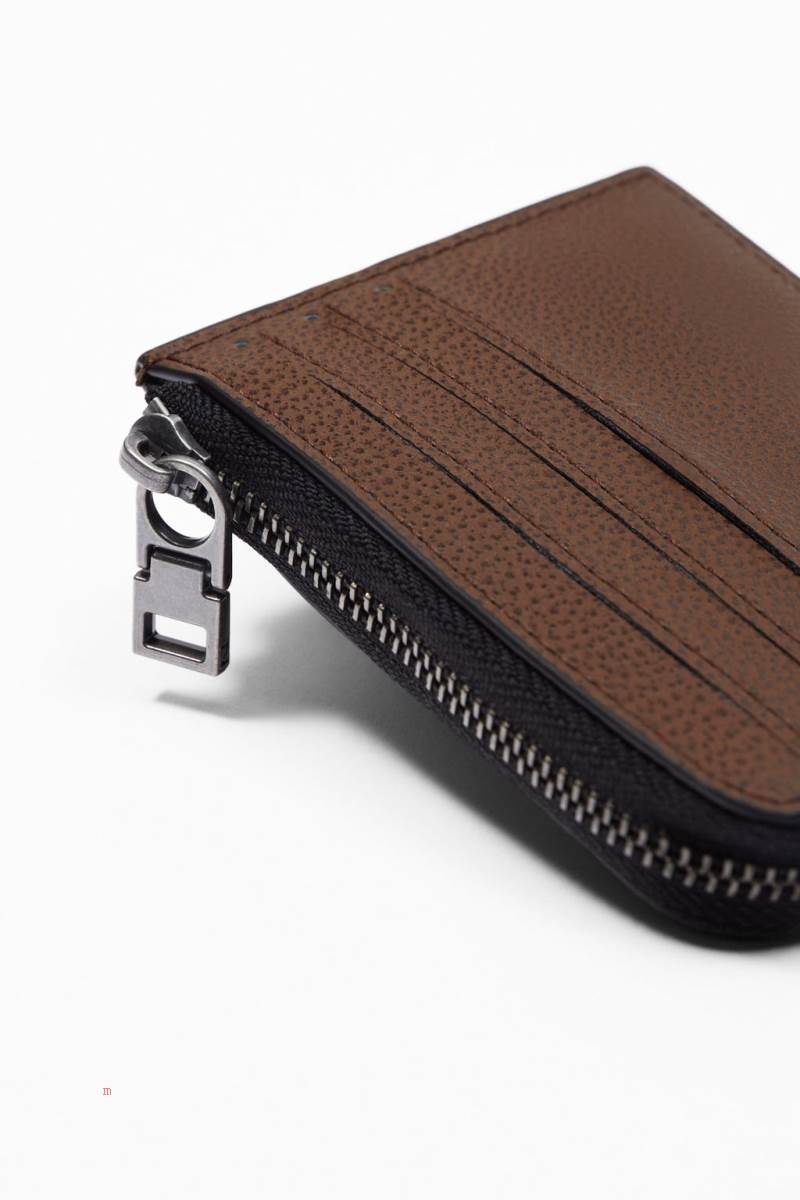 ZARA CARD HOLDER Plånbok Herr Bruna | RJPWL-0219