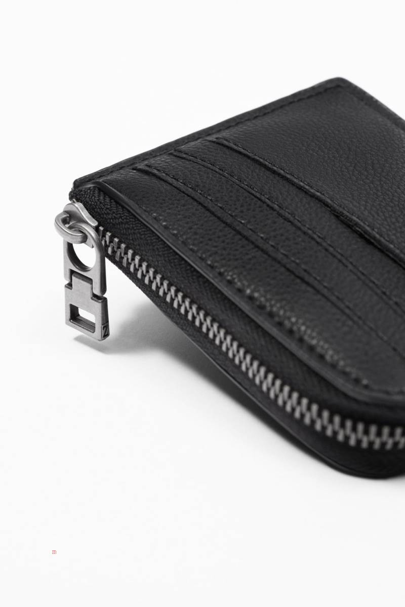 ZARA CARD HOLDER Plånbok Herr Svarta | ZKYHT-5048
