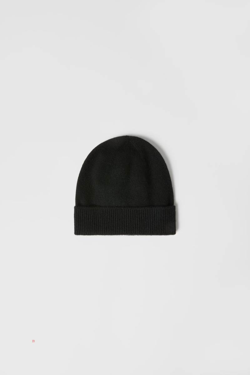 ZARA CASHMERE Mössa Pojke Svarta | TXVCD-3245