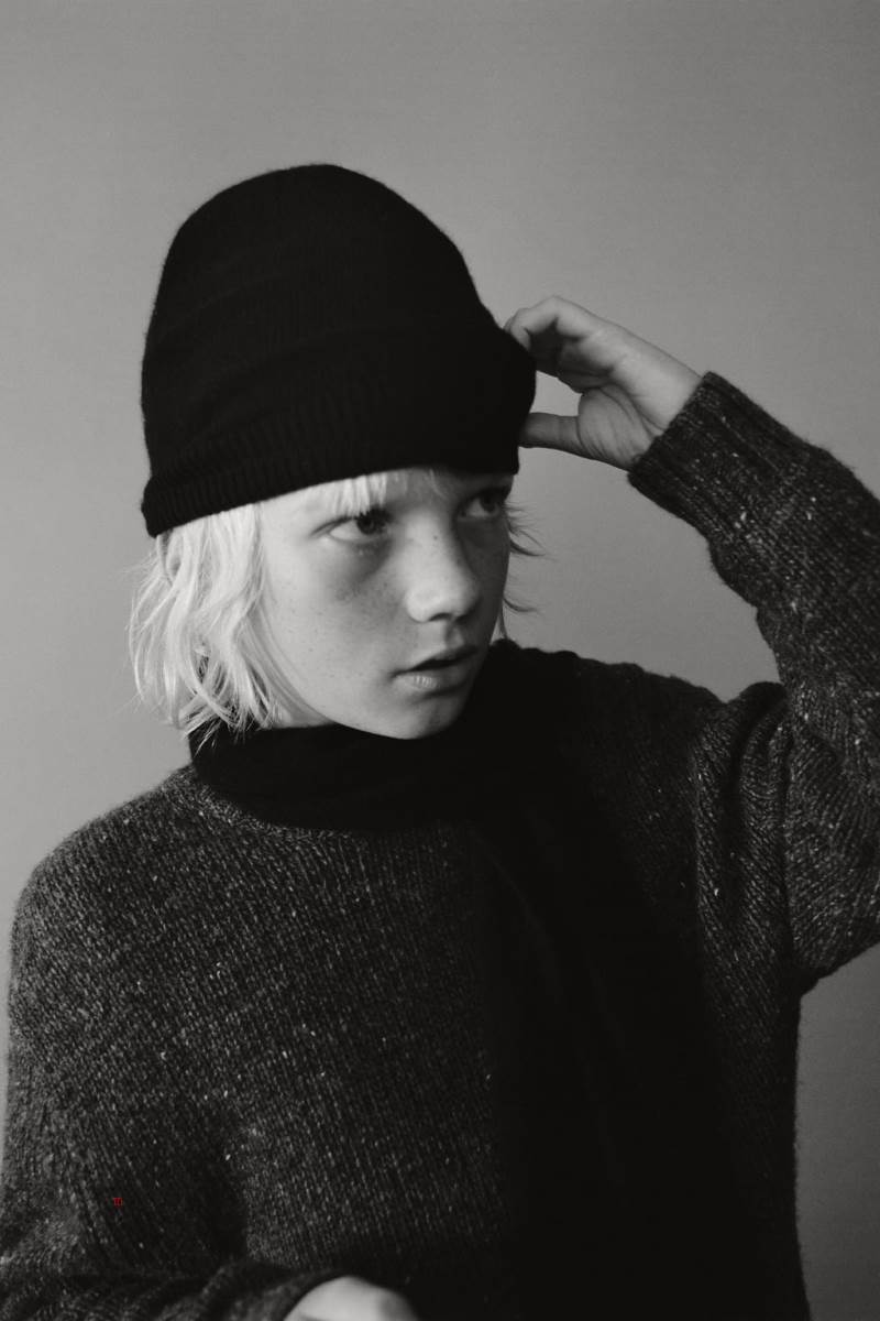 ZARA CASHMERE Mössa Pojke Svarta | TXVCD-3245