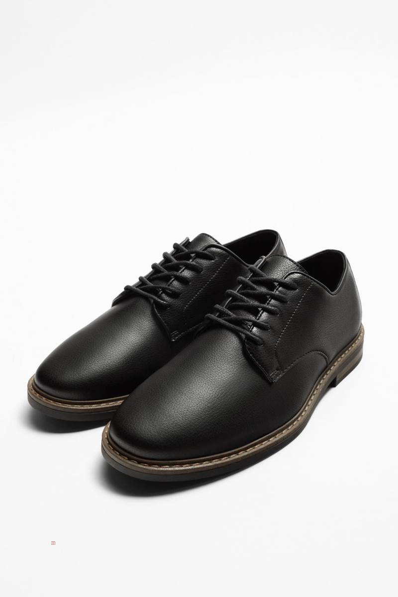 ZARA CASUAL Finskor Herr Svarta | AJLBK-1802