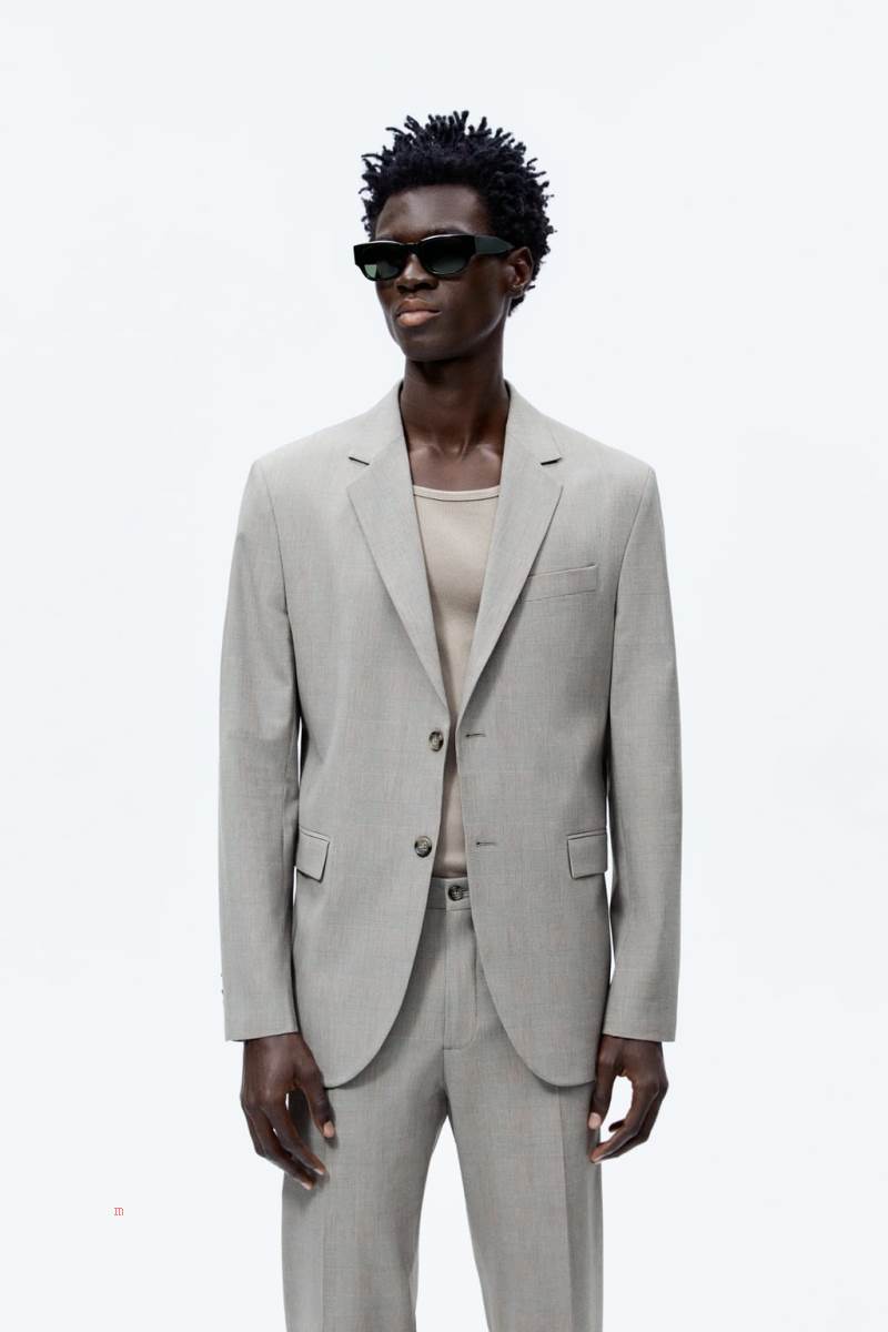 ZARA CHECKED SUIT Blazers Herr Bruna | MINEW-1590