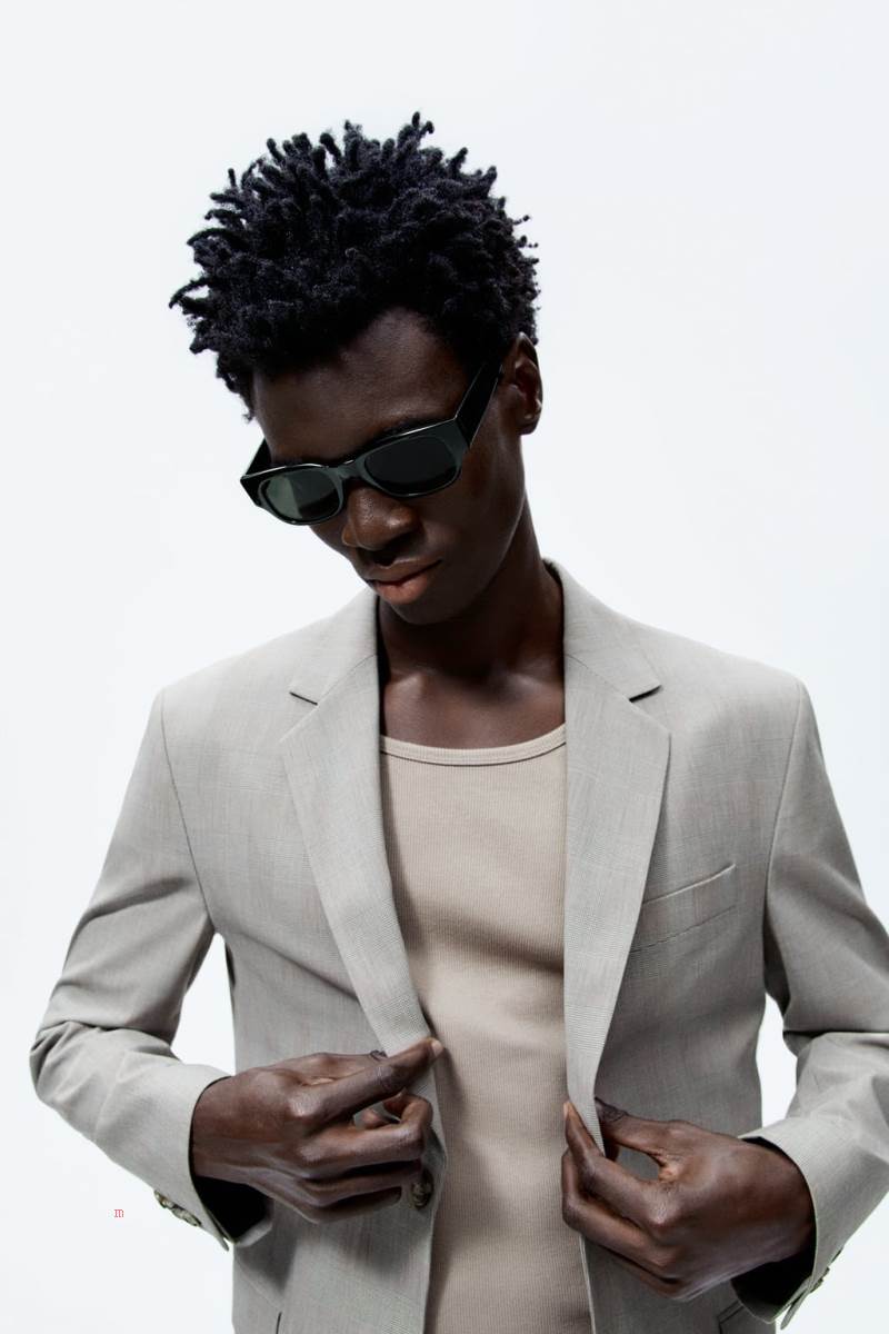 ZARA CHECKED SUIT Blazers Herr Bruna | MINEW-1590