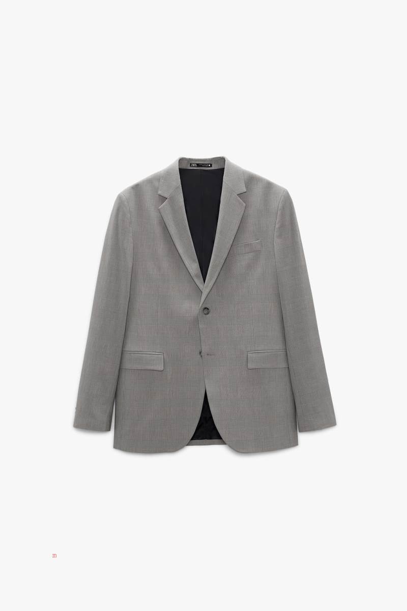 ZARA CHECKED SUIT Blazers Herr Bruna | MINEW-1590